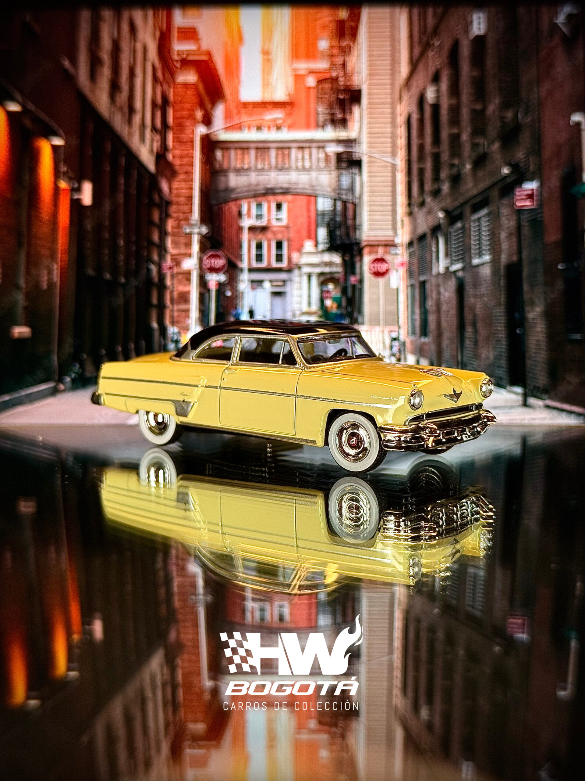 Mini GT 1:64 Lincoln Capri 1954 – Premier Yellow – Mijo Exclusives - Imagen 5