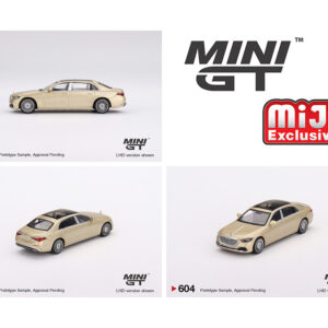 Mini GT 1:64 Mercedes-Maybach S680 – Champagne Metallic – LHD – MiJo Exclusives