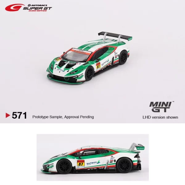 1/64 Lamborghini Huracan GT3 EVO SUPER GT Series 2023 #87 Bamboo Airways Lamborghini GT3 JLOC (Left Hand Drive) Japan Limited - Imagen 3