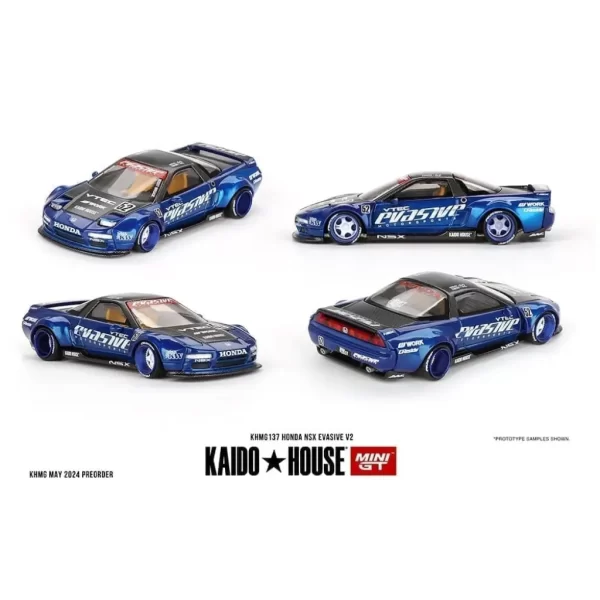 Kaido House 1:64 Honda NSX Evasive V2 Blue - Imagen 3