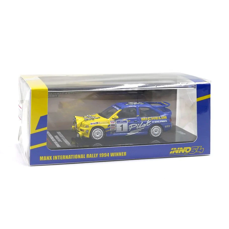Inno64 1:64 Ford Escort RS Cosworth #1 "Michelin Pilot" Manx International Rally 1994 Winner M.Wilson/B.Thomas - Imagen 2