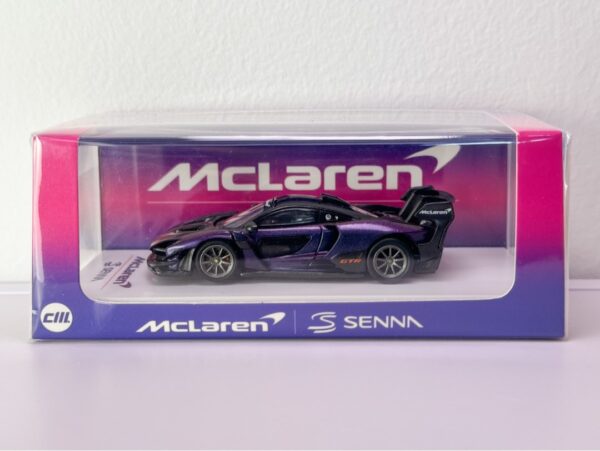 CM Model 1:64 McLaren Senna GTR Magic Purple - 2024 HK Hong Kong Toy Car Salon