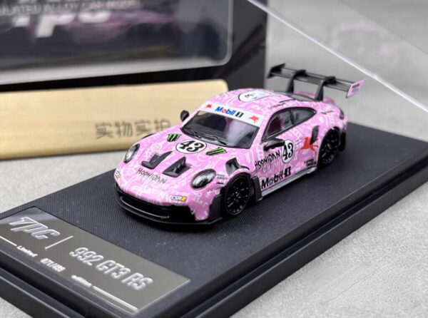 TPC 1:64 Porsche Pink 992 GT3 RS #43 Hoonigan