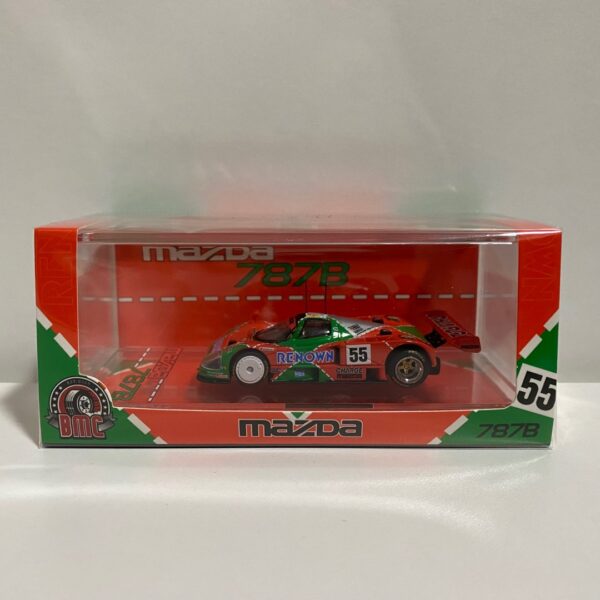 BM Creations Mazda 787B RENOWN #55 Winner Car HK Toy Car Salon Event 1/64 - Imagen 3