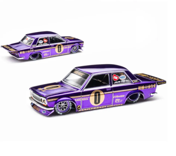 Kaido House x Mini GT 1:64 Datsun 510 Pro Street Anniversary Edition – Purple
