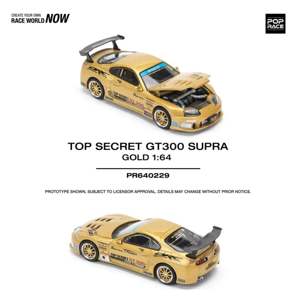 *PREORDEN* POPRACE 1/64 TOP SECRET GT300 SUPRA - GOLD