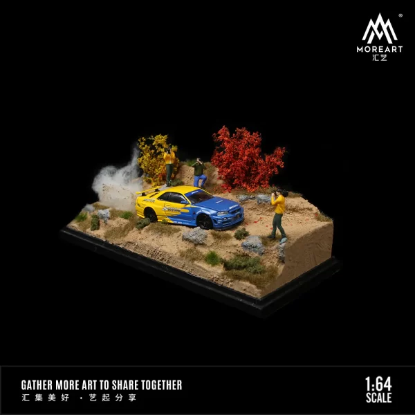 MoreArt 1:64 Mountain Road Track Scene Model - Imagen 3