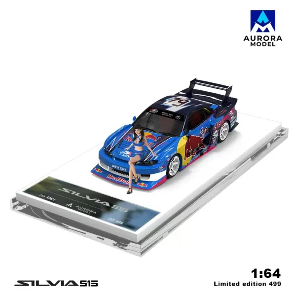 Aurora Model 1:64 Nissan Silvia S15 Red Bull Livery