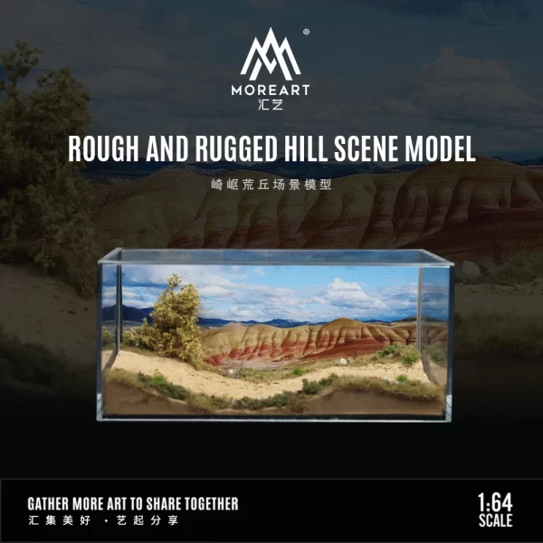 MoreArt 1:64 Rough and Rugged Hill Scene Model - Imagen 3