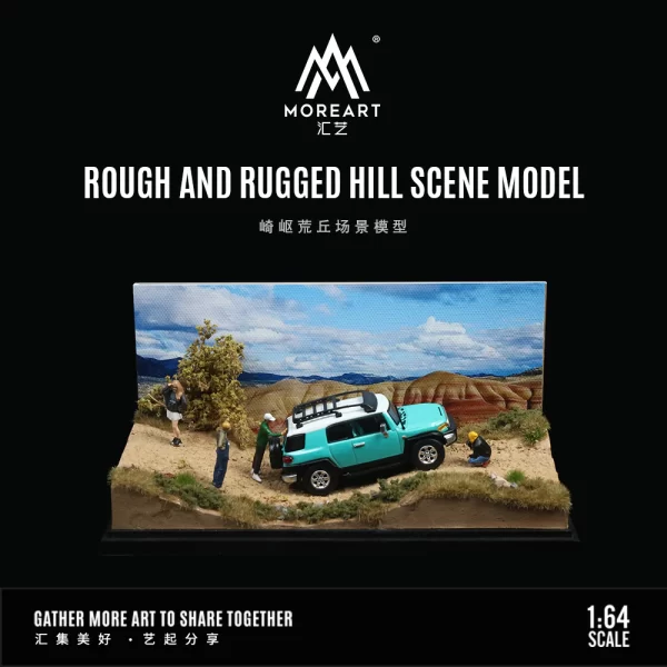 MoreArt 1:64 Rough and Rugged Hill Scene Model - Imagen 5