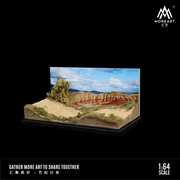 MoreArt 1:64 Rough and Rugged Hill Scene Model - Imagen 6