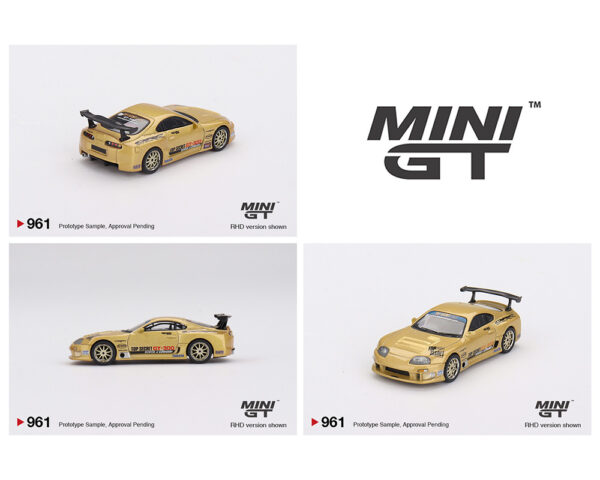 *PREORDEN* Mini GT 1:64 Toyota Supra (A80) Top Secret GT-300 – Top Secret Gold