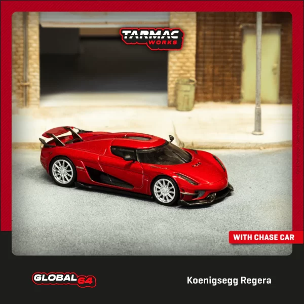 *PREORDEN* TARMAC WORKS GLOBAL64 1/64 Koenigsegg Regera Red Metallic