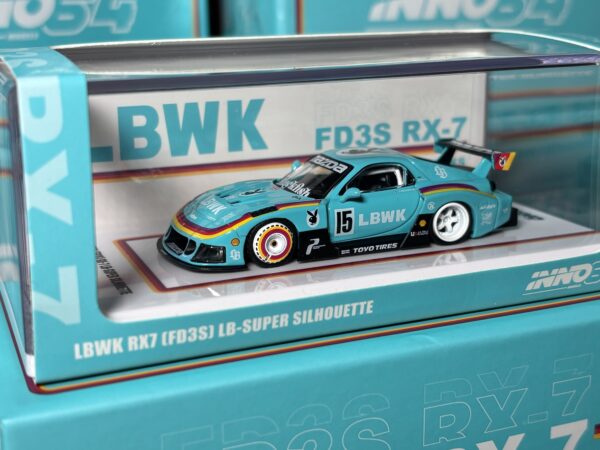 Mazda RX-7 LBWK FD3S Liberty Walk Beijing Hobby Expo Special Edition Inno64 1/64 scale - Imagen 2