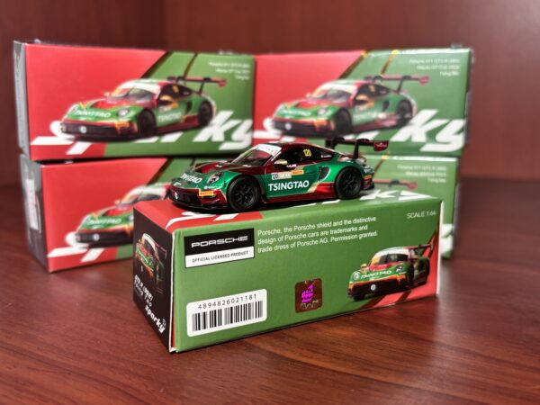 Sparky 1/64 Porsche 992 911 GT3 R Macau GT Cup 2023 - Tsing Tao