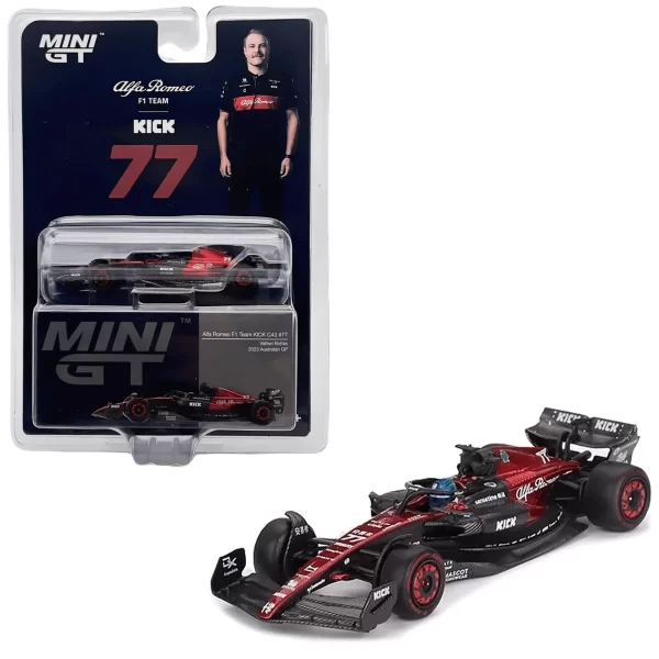 Mini GT 1:64 Alfa Romeo C43 #77 Valtteri Bottas 2023 - Imagen 2