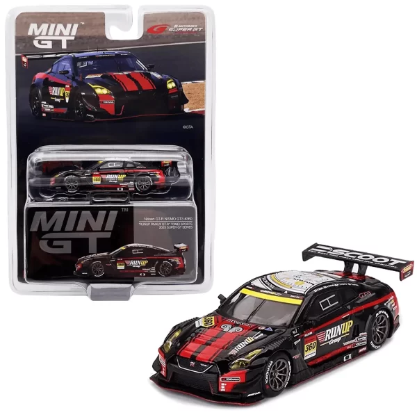 MINI GT #754 1/64 Nissan GT-R NISMO GT3 #360 "RUNUP RIVAUX GT-R" TOMEI SPORTS 2023 SUPER GT SERIES * JAPAN EXCLUSIVE * - Imagen 2