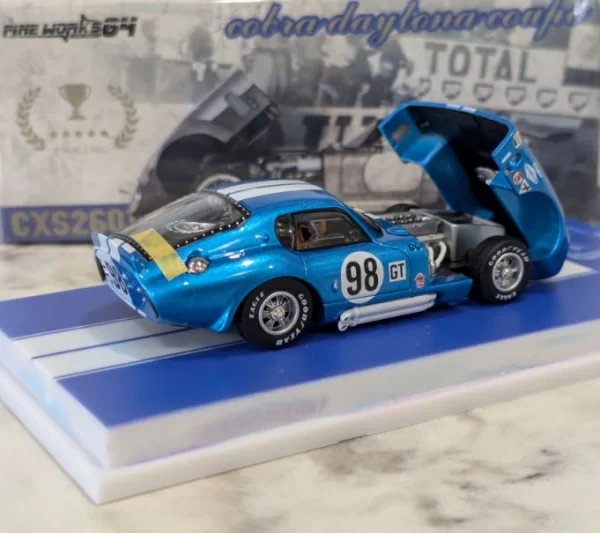 Fine Works 1:64 Ford Shelby Daytona Cobra Azul - Imagen 2