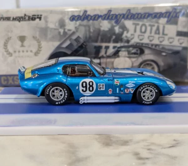 Fine Works 1:64 Ford Shelby Daytona Cobra Azul - Imagen 3