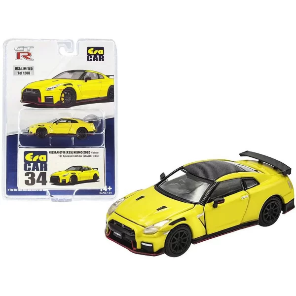 2020 Nissan GT-R (R35) Nismo RHD (Right Hand Drive) Yellow with Carbon Top - Imagen 2