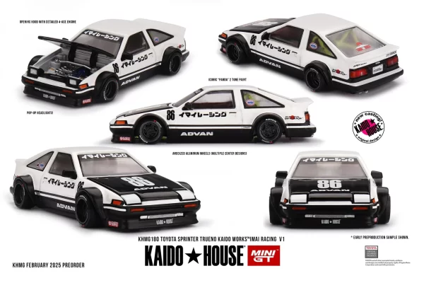 *PREORDEN* Kaido House x Mini GT 1:64 TOYOTA SPRINTER TRUENO KAIDO WORKS™ IMAI RACING V1