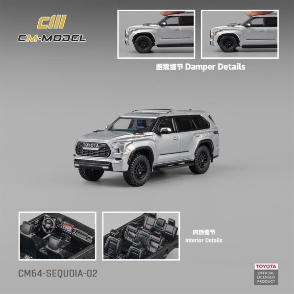 *PREORDEN* CM Model 1:64 Toyota Sequoia 3rd generation XK80 Gris