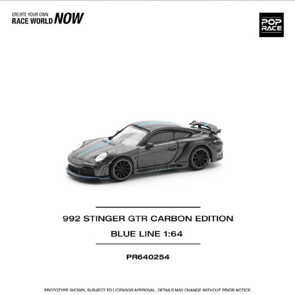 *PREORDEN* POPRACE 1/64 992 STINGER GTR CARBON EDITION (BLUE LINE)