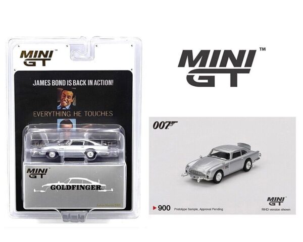 Mini GT 1:64 Aston Martin DB5 James Bond 007 Goldfinger - Imagen 2