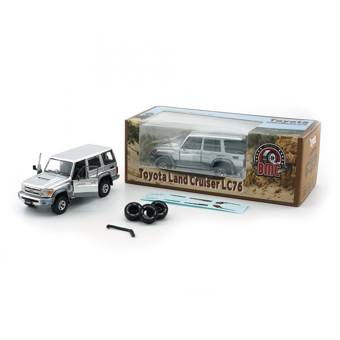 Hot Wheels Serie Silver - Toyota Land Cruiser: Auto Giocattolo Da Collezione In Scala 1:64