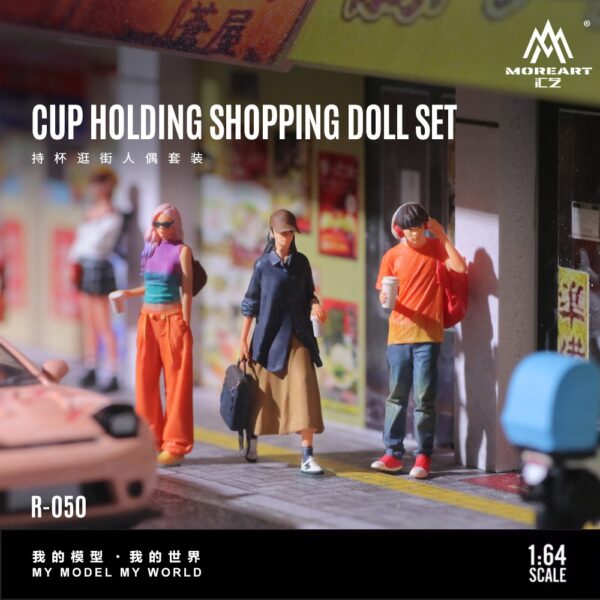 *PREORDEN* 1:64 MoreArt1:64 Cup Holding Shopping (Figuras fabricadas en resina) - Imagen 3