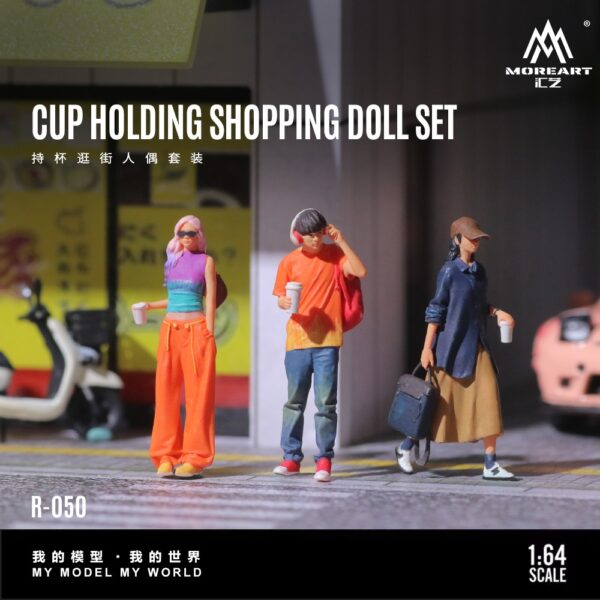 *PREORDEN* 1:64 MoreArt1:64 Cup Holding Shopping (Figuras fabricadas en resina)
