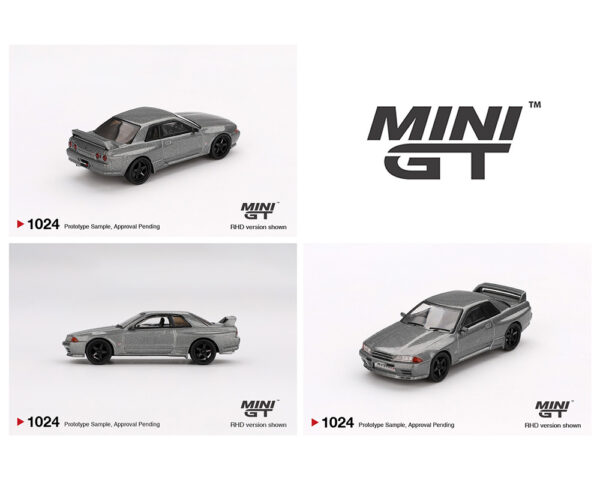 *PREORDEN* Mini GT 1:64 Nissan Skyline GT-R (NISMO BNR32 CRS Version) – Dark Metal Gray - Imagen 2