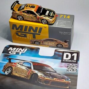 Mini GT 1:64 Nissan Silvia (S15) Top Secret D1GP- Gold