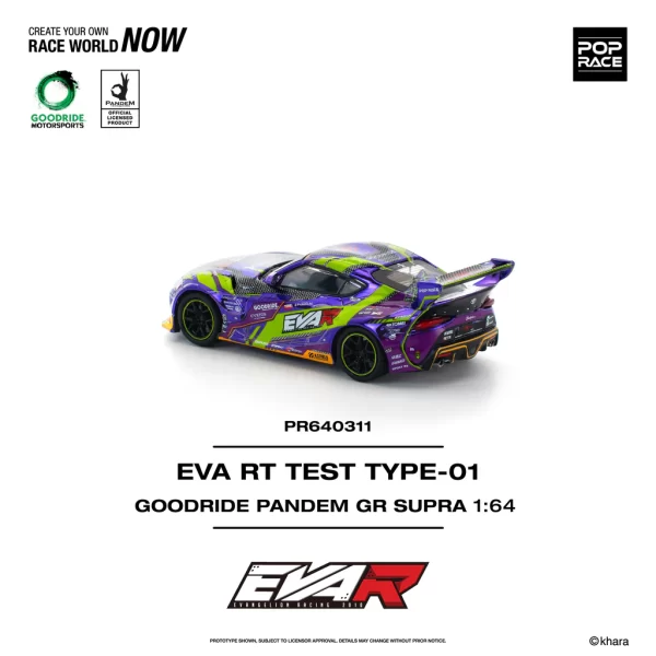 *PREORDEN* POPRACE 1/64 EVA RT TEST TYPE-01 GOODRIDE PANDEM GR SUPRA - Imagen 2