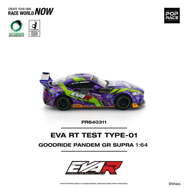 *PREORDEN* POPRACE 1/64 EVA RT TEST TYPE-01 GOODRIDE PANDEM GR SUPRA - Imagen 3
