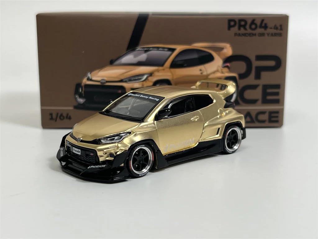 Pop Race1:64 Padem GR Yaris Satin Gold PR64 - 41