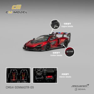 *PREORDEN* CM MODEL 1/64 Mclaren Senna GTR Metallic Red CM64-SennaGTR-09