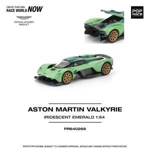 *PREORDEN* POPRACE 1/64 ASTON MARTIN VALKYRIE IRIDESCENT EMERALD