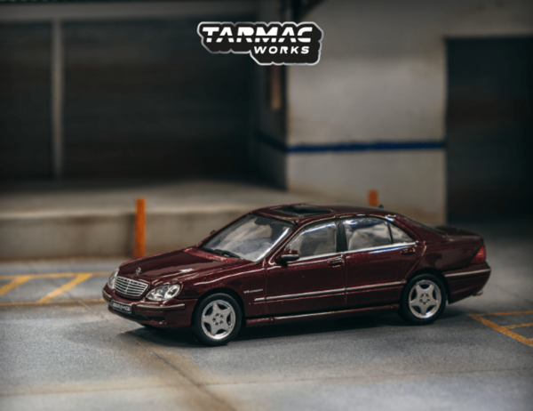 Tarmac Works 1/64 Mercedes-Benz S55 AMG (Bordeaux Red Metallic)