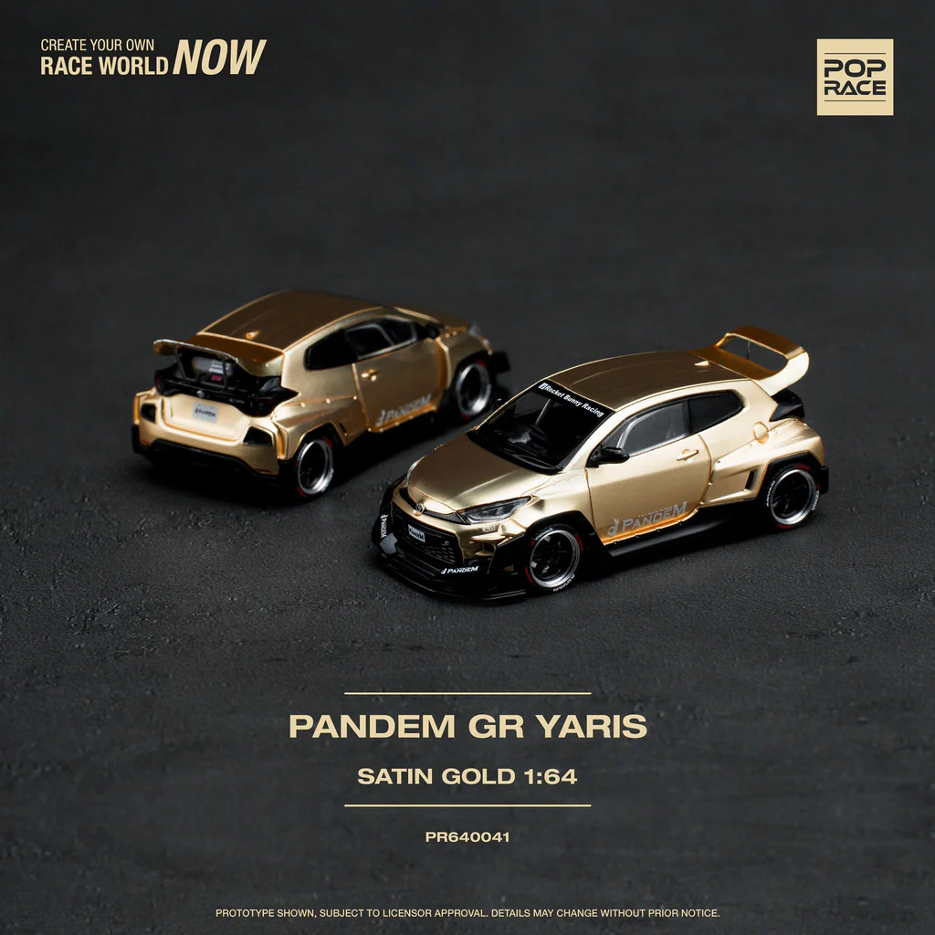 Pop Race1:64 Padem GR Yaris Satin Gold PR64 - 41 - Imagen 4