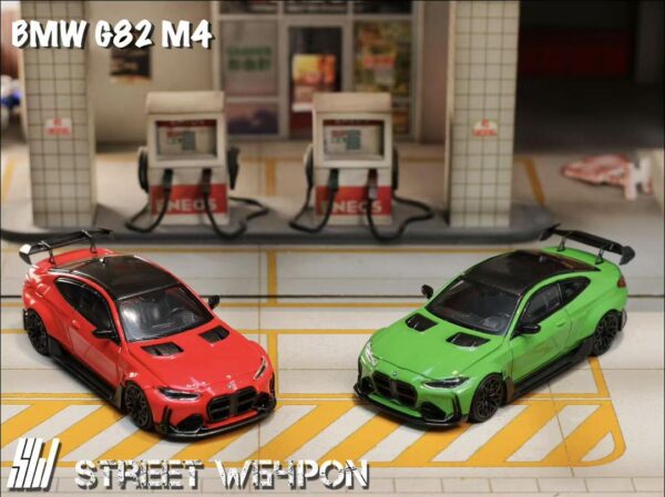 *PREORDEN* Street Weapon 1:64 BMW M4 G82 Adro Bodykit (Naranja o Verde)