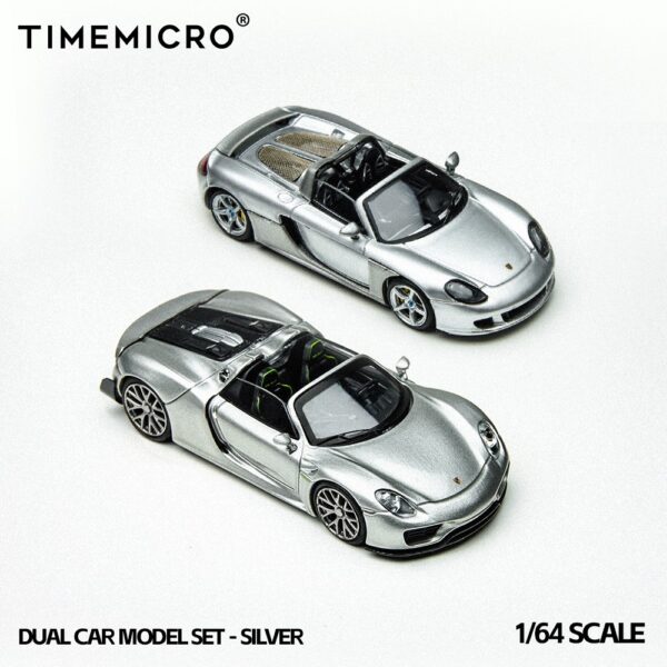 *PREORDEN* Porsche 918 + Porsche Carrera GT Color matching Silver - Imagen 3
