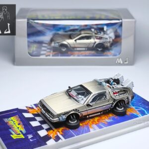 MJ 1:64 DeLorean DMC-12 Back To The Future II Time Car Vertical Wheel
