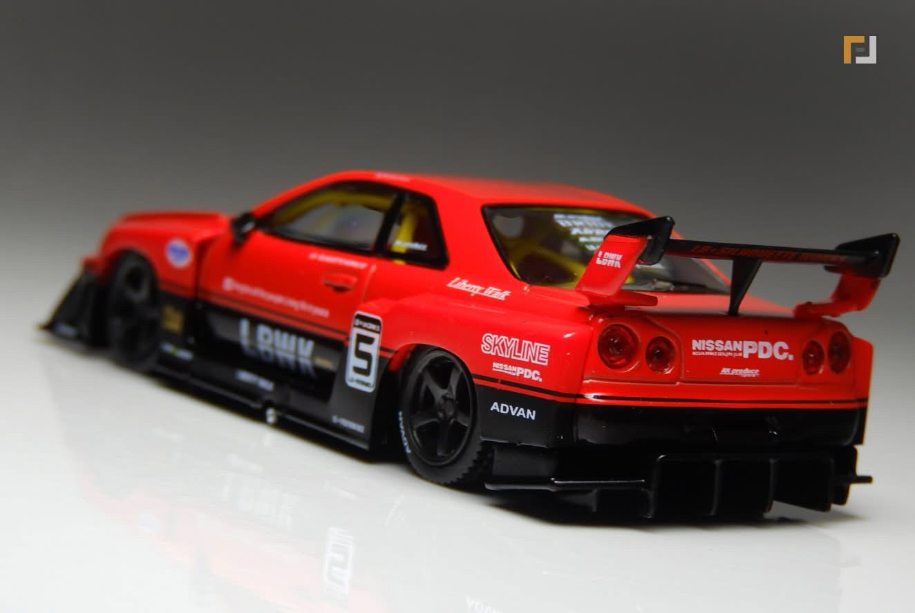 MINI GT Nissan LB-ER34 SKYLINE チャリティーコラボ web-only-nissan-lb-er34-super-