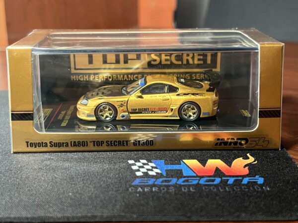 INNO64 1:64 Toyota Supra (A80) TOP SECRET GT300 by "Smokey" Nagata in Gold - Imagen 3