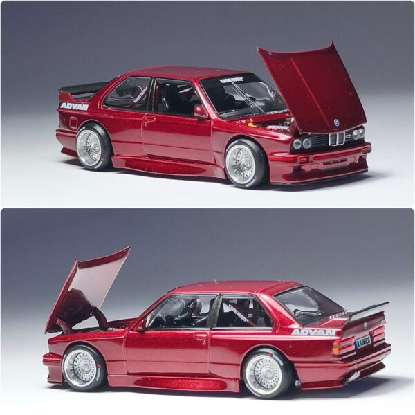 1/64 Kaido House & Mini GT BMW M3 (E30) Kaido GT V1 (Dark Red)