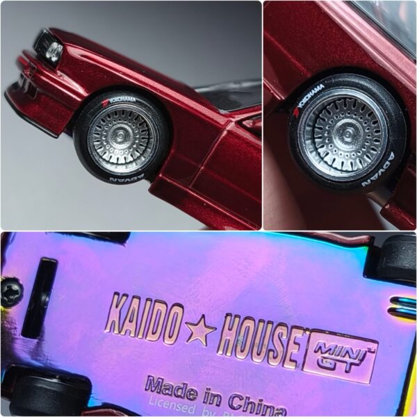 1/64 Kaido House & Mini GT BMW M3 (E30) Kaido GT V1 (Dark Red) - Imagen 4