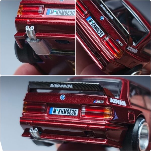1/64 Kaido House & Mini GT BMW M3 (E30) Kaido GT V1 (Dark Red) - Imagen 5