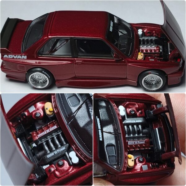 1/64 Kaido House & Mini GT BMW M3 (E30) Kaido GT V1 (Dark Red) - Imagen 2