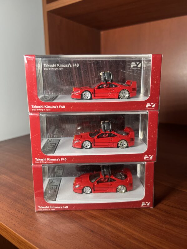 Finclassically 1/64 Ferrari Takeshi Kimura's F40 (Red) Snow Drifting in Japan - Imagen 2